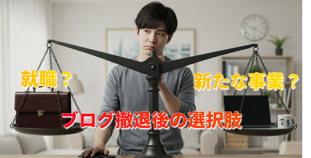 ブログ撤退後の次のキャリア