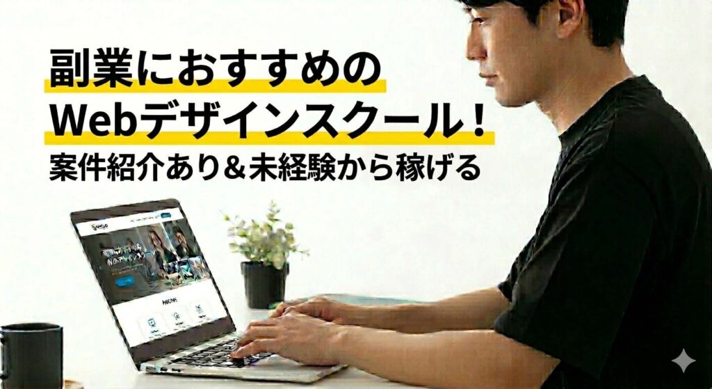 副業におすすめのWebデザインスクール5選！案件紹介あり＆未経験から稼げるスクールの選び方