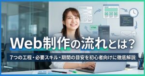 Web制作の流れとは？7つの工程・必要スキル・期間の目安を初心者向けに徹底解説