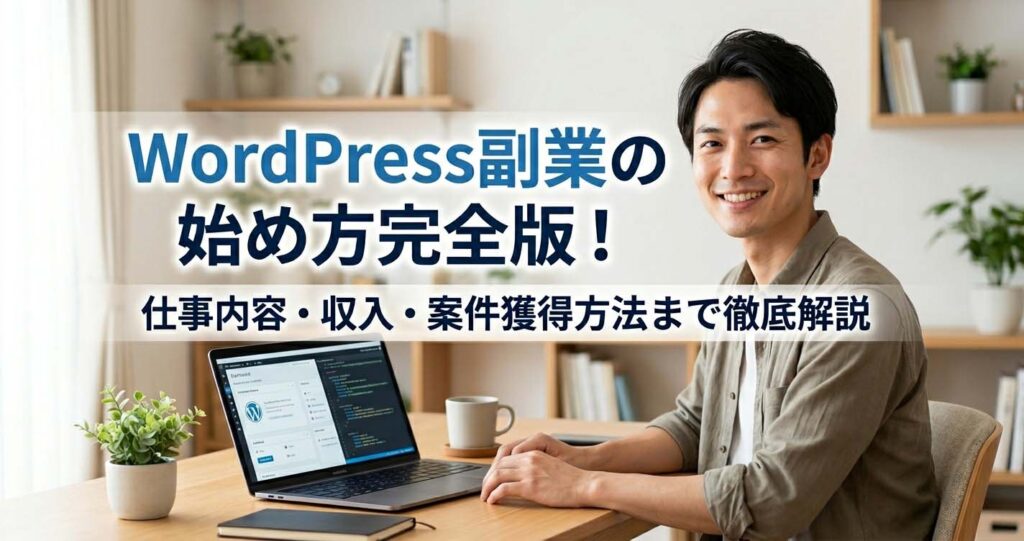 WordPress副業の始め方完全版！仕事内容・収入・案件獲得方法まで徹底解説
