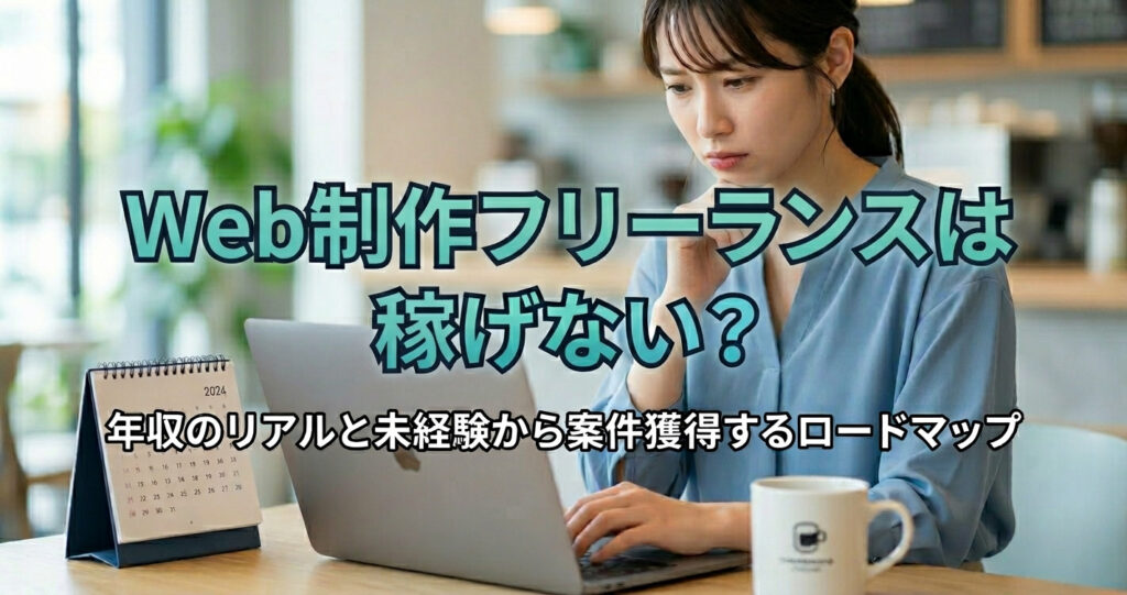 Web制作フリーランスは稼げない？年収のリアルと未経験から案件獲得するロードマップ